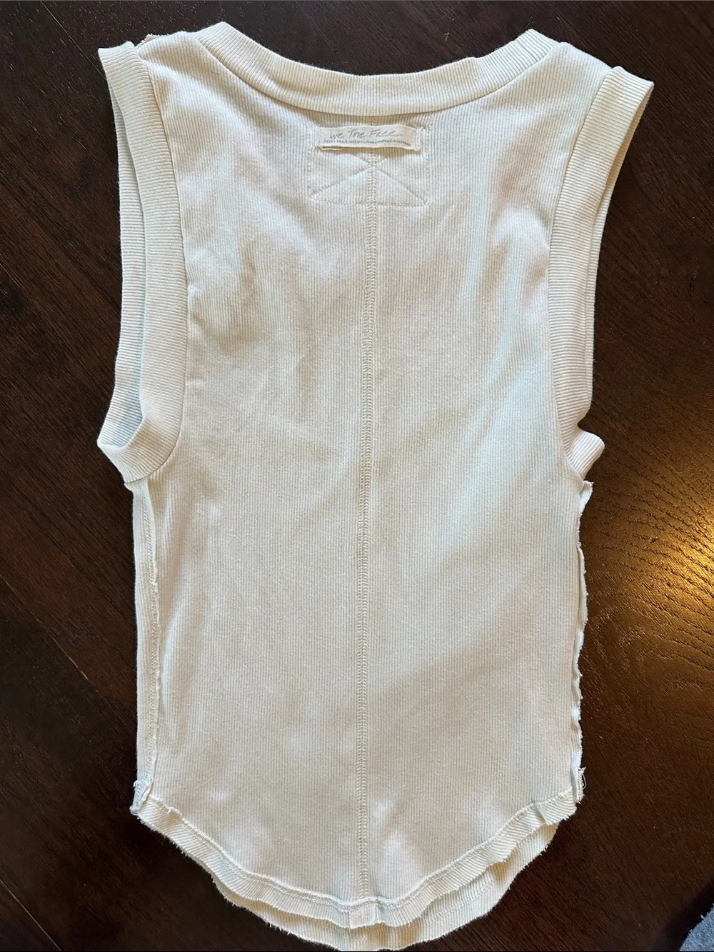 We The Free Cream Ribbed Tank Top - Picture 1 of 4